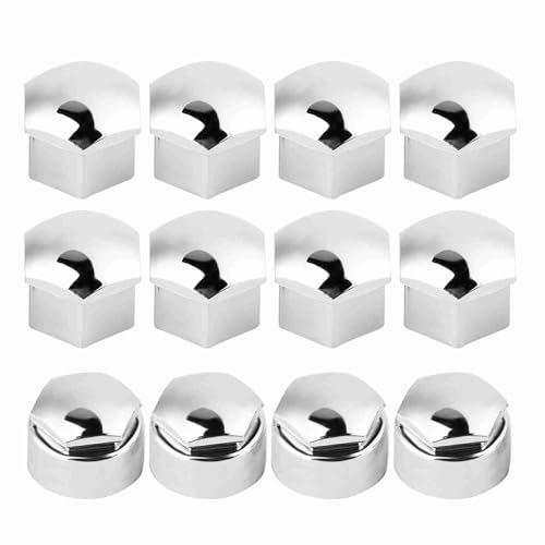 Auto-Radnaben-Schraubenschutz, Diebstahlschutz-Abdeckkappe, 17-mm-Mutter, 20 Stück (Silber)