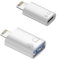 Votvlog Adaptador de Enchufe USB-C a Lightning, Adaptador OTG de Lightning a USB-A con Carga rápida/Transferencia de Datos/Audio de 10 W para iPhone 14/13/12/11 Pro MAX/iPad/iPod/AirPods.