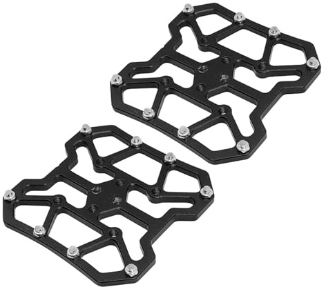 Pedale, Aluminiumlegierung, Clipless-Plattform-Adapter, Fahrradpedale, Flache Pedale für Mountainbike, Rennrad, Fahrrad (Black)