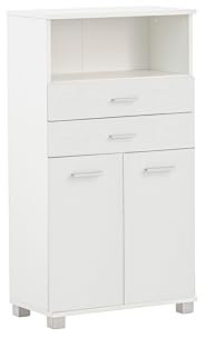 Schildmeyer Palermo Highboard 158818, Mattweiß, 59,8 x 32,6 x 110,5 cm