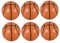 Alipis Ceramic Basketball Drawer Pulls 4pcs Round Metal Handles Replacement for Kitchen Cabinet Easy to Fit