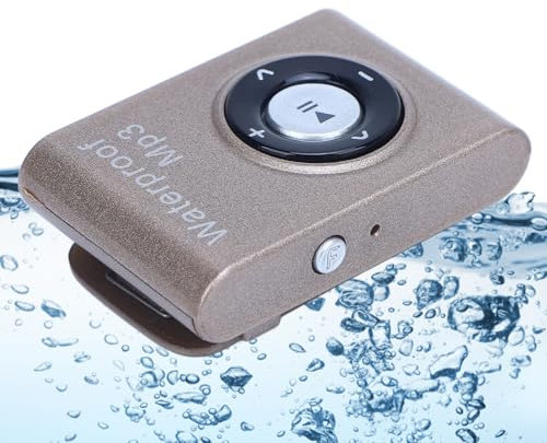 IPX8 Water Proof MP3 -Player für Schwimmen, 8 GB Unterwassermusik Player mit Wasserdeliekapital, HiFi -Sound Zum Tauchen, Laufen, Surfen, Splitter