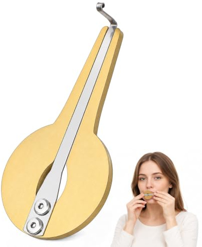 Toddmomy Metal Jaw Harp Mongolian Ethnic Mouth Harp Musical Instrument Portable Russian Jawharp for Beginners and Adults for Music Education and Performance