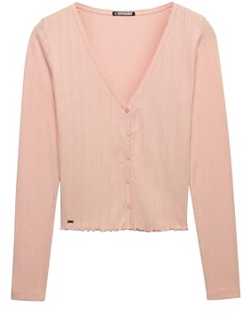 Superdry Damen Athletic Essential Pointelle Strickjacke