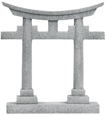 MotiveTech Estatua en Miniatura de Puerta Torii Japonesa, Material PVC, Adorno Paisajístico Multifuncional para Decoración de Jardines de Hadas, 6.1x1.8x6.9cm