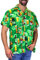 V.H.O. Funky Hawaii-Hemd, Herren, Kurzarm, Beerbottle, Grün, L