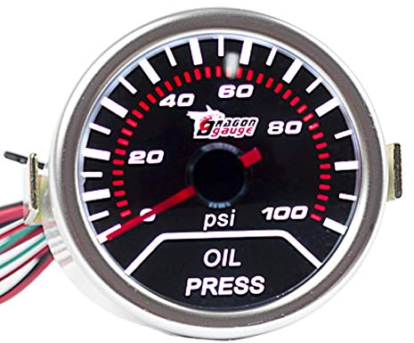 E Support™ 2 52mm LED Auto Öldruck Anzeige Oil Pressure Anzeige Instrument Gauge Meter