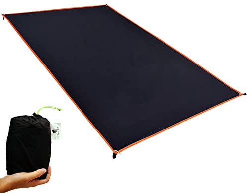 GEERTOP Bâche de Tente imperméable ultralégère pour 1 Personne - Tapis de Sol pour Camping, randonnée, Pique-Nique (5 Tailles)