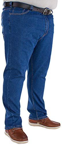 Kam Men's Stretch Jeans Big & Tall king Waist Size Stone Wash