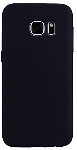 cuzz Kompatibel mit Samsung Galaxy S6 Hülle Case Silikon Schutzhülle Handyhülle,Outdoor Stoßfest Schutzhülle Schmaler Telefonschutz,Staub und Scratch-Stoßfest-Schwarz
