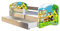 Kinderbett Jugendbett mit einer Schublade und Matratze Sonoma mit Rausfallschutz Lattenrost ACMA II 140x70 160x80 180x80 (20 Bagger, 180x80 + Bettkasten)