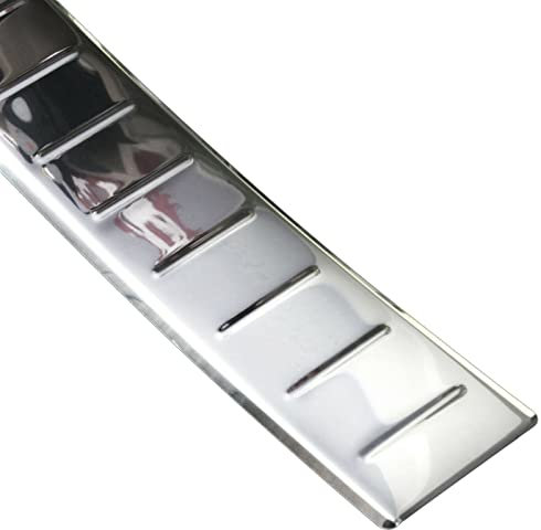 Ladekantenschutz Edelstahl CHROM kompatibel für BMW X1 F48, BJ ab 2015 | mit Abkantung | premium Qualität von RECAMBO