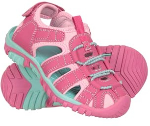 Mountain Warehouse Bay Junior Shandals - Neoprene Sandals, Kids Beach Footwear, Cushioned Midsole Childrens Shoes - Spring Summer, Poolside, Beach, Travelling Pale Pink (01) 7
