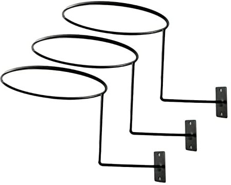 Almencla Lotes de 3 Perchas de Soporte de Casco de Pared para Pañuelos de Sombrero de Vaquero de Pintor - 04