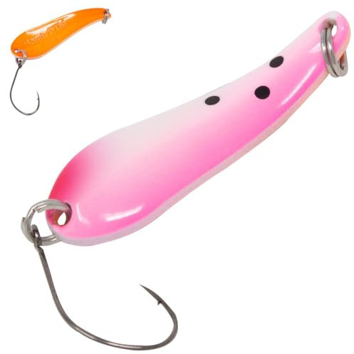 FTM Spoon Bomb 4g 3,9cm - Forellenblinker, Farbe:pink-weiß/orange