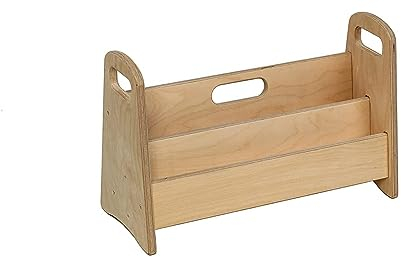 Kidodido Montessori Bücherregal klein | 2 Regalbretter | Rustikal | Bücherregal | Freistehend | Kinder