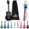 EastRock Ukulele Sopran 21 Zoll, Ukulele Kit für Anfänger mit Tasche, Saite, Bedienungsanleitung,Geeignet für Anfänger, Erwachsene, Profi-Künstler (Schwarz)