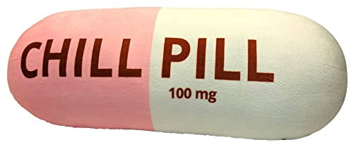 MRJ Products Chill Pill Kissen, adrett, niedlich, trendig, Raumdekoration, ästhetisches Wurfkissen, Schlafsaal, Teenager, Y2K, Lehrer, Arzt, Krankenschwester, Anwälte, Studenten, beste Freundin,
