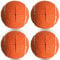 HiBallBall Vorgeschnittene Tennisbälle für Spaziergänger, robuste und langlebige Filzgleiter für Möbelbeine und Bodenschutz, Orange, 4 Stück