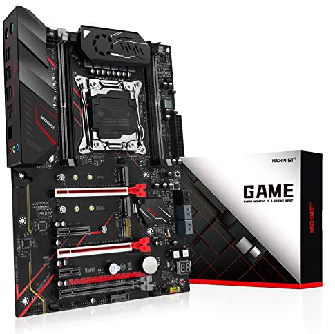 MACHINIST X99 Computer Motherboards, LGA 2011-V3 (Intel Core i7 5th/6th Gen) ATX Server Motherboard with VRM Fan (PCIe 3.0, Dual M.2, SATA 6Gb/s, DDR4, Gigabit Ethernet) for Intel XEON E5 V3/V4 series
