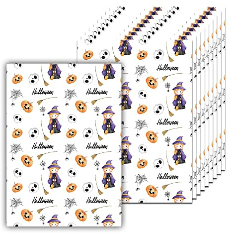 50 Stück Halloween Diamant Malerei Release Papier Dekorative Halloween Hexe Kostüm Kürbis Ersatz Papier Abdeckung DIY Diamant Malerei Werkzeug (10cmx7cm)