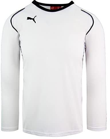 PUMA V5.08 Long Sleeve V-Neck White Mens Football Top 700472 04M