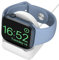 MoKo Soporte de Cargador Compatible con Apple Watch Ultra 2/Ultra/SE/Series 10/9/8/7/6/5/4/3/2/1, Soporte de Carga Portátil de Silicona para iWatch 49mm/46mm/45mm/44mm/42mm/41mm/40mm/38mm, Blanco