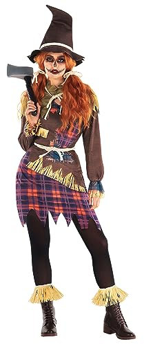 Morph Costume Épouvantail Femme, Déguisement Halloween Effrayant, Soirées et Événements, XL