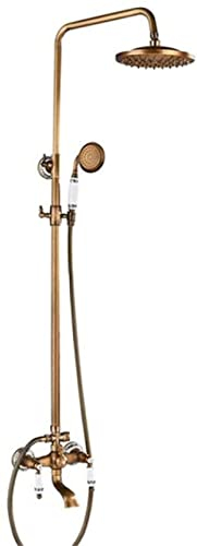 SUNESA Handbrause Antik Wandbehang Brausegarnitur Wasserhahn Einhand mit Handbrause und Ablage Badezimmer Brausebatterie Brausehalterung Typ E1 China-China_Typ_A1