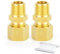 ERGAOBOY 2 pezzi 6mm OD x 3/8 BSP filettatura in ottone raccordo di compressione, Heay Duty raccordo di compressione in ottone