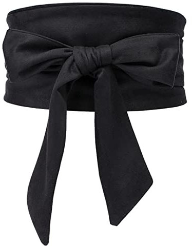 Wildleder-Taillengürtel, breites Korsett, Cinch-Kleid, Gürtel, Kummerbund, Schleife, zum Selbstbinden