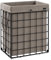 SONGMICS Wäschekorb 90 L, faltbarer Wäschesammler, abnehmbarer und waschbarer Wäschesack, Metalldrahtgestell, für Schlafzimmer, Bad, Waschküche, schwarz-kamelbraun LCB190N01