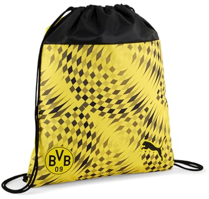 PUMA BVB Fan Gym Sack Cyber Yellow - Puma Black