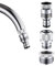 Hsmhose Schnellverbinder Wasserhahn auf Gartenschlauch-Adapter, Geschirrspüler, Waschmaschine, Schnappkupplung, Adapter, für Badezimmer, Küche, Garten, Duschschlauch, Haustierbaden