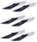 biyan 6X Front Auto Scheibenwischer Spoiler Presser mit Strass