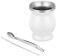 gvivej Tasse à Maté Isolation Thermique pour Boisson: 230ml Blanc Kit Tasse à Maté avec Paille et Brosse - Mate Thé Café Lait Jus de Fruits