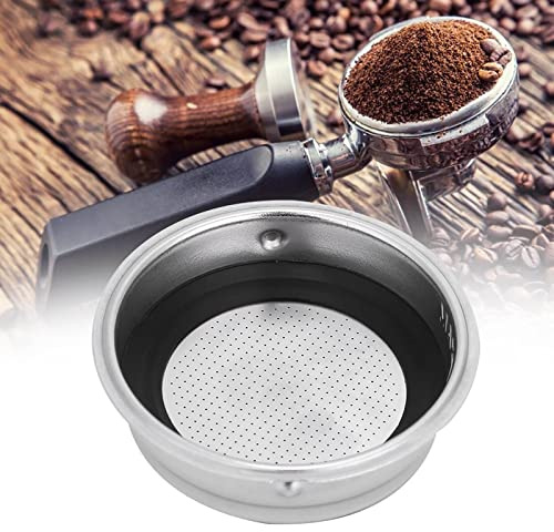 Gavigain Kaffeefilter 51mm 1/2 Tassen Edelstahl Kaffee Filterkorb Kompatibel mit Delonghi für Haus Büro single