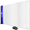 Cacoy 100x60 cm Schreibtischunterlage aus Leder, Groß Multifunktionale PU Leder Gaming Mauspad, Erweiterte Mausmatte Unterlage Schreibtisch für Büro und Zuhause (Weiß)