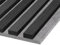 HPFloor Akustik Wandpaneele | MDF Lamellen mit Eichenfurnier | Wandverkleidung zur Schalldämmung & Schallschutz | 240 x 60 cm | 21 mm stark | Filz dunkelgrau | Black Oak