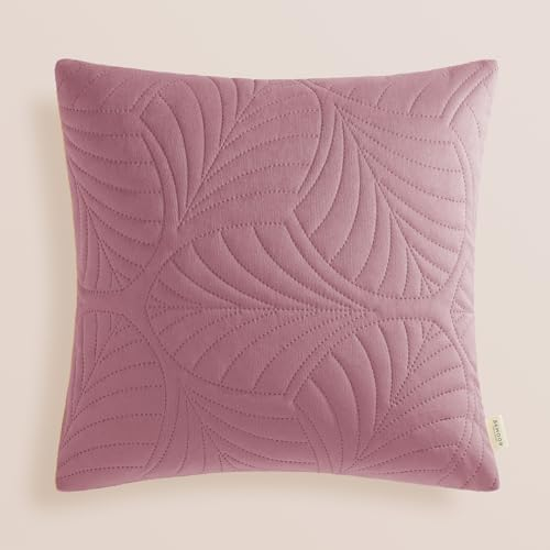 ROOM99 Feel 45 x 45 cm Zierkissenbezüg Kissenbezüg Kissenhüll Dekorative Dekokissen Wurfkissenbezug Deko Aesthetic Modern Schlafzimmer Wohnzimmer Velvet Samt Rosa,1 Stück