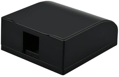 CTForest Noir Cache Prise Type 86, Housse de Protection Contre la Pluie pour Douille en Plastique, Protège la Prise des Environnements Tels que la Poussière et l'Humidité