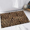 EMFSLA rutschfest Badezimmer Badeteppiche,Weich Hochflor Saugfähig Badvorleger Waschbar Flauschige Mikrofaser Badematte,Leopardenmuster-Design für Nahtlose Druckarbeiten,60x90 cm