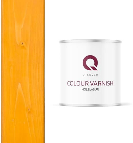 Q-Cover Holzlasur Gold Kiefer 2.5L Seidenmatt Holzschutz Holzschutzlasur Lasur Wasserbasierte Innen Außen Lasur Abperleffekt Lasur Für Holz