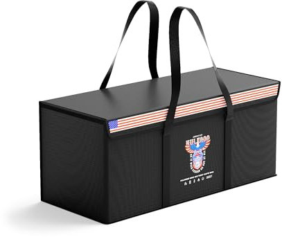 HulkGoo 12V 200Ah LiFePO4 Lithium Battery Fireproof Safe Bag Large Capacity Explosion-Proof Container LiPO Guard Protective Case Waterproof Storage Box(22 * 9 * 9.4 inch)