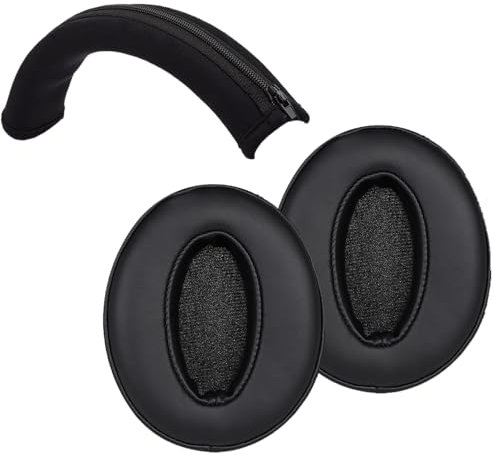 Adhiper Ersatz-Ohrpolster und Kopfbügel für Sennheiser HD 450BT, HD 4.50BTNC, HD 4.40BT, HD 350BT, HD 4.30G Kopfhörer, leicht zu reinigender Kopfbügel, Protein-Leder-Ohrpolster
