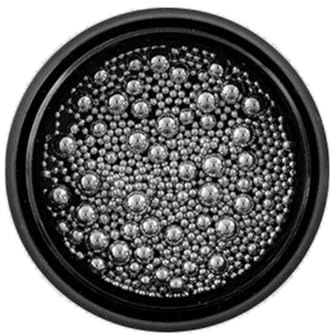 Huamengyuan Steel Beads Nail Decoration Nail Art Rhinestone 3D Nail Art Decorations Nail Stickers Nail Art Stickers Shiny Metal Balls Metal Nail Beads for DIY Nail Design