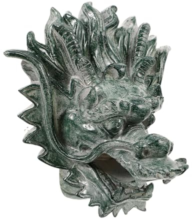 PRETYZOOM Drachenkopf Garten Wandbrunnen Wasserhahn Auslauf Gartenbrunnen Wasserornament Brunnenhahn Für Außenbereich Villenbrunnen