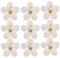 Pinzas transparentes para el pelo de flores para mujer, pinzas de pelo con perla mate con fuerte sujeción para cabello grueso y fino, clip de mandíbula antideslizante