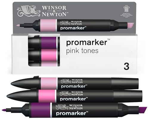 Winsor & Newton Promarker Set de 3 Tons Rose