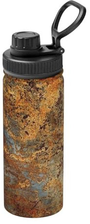 Brown Rust Colorful Metal Rusty Steel Iron Structure 18 Oz Water Bottle Insulated Stainless Steel Mug Vacuum Tumbler Water Flask